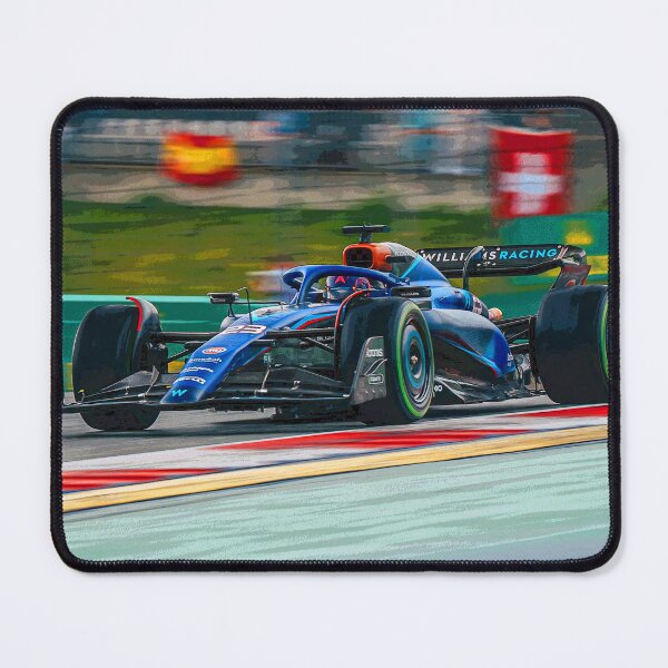 Item preview, Alexander Albon racing in the wet in his 2024 F1 car abstract designed and sold by Rodissimus1984.