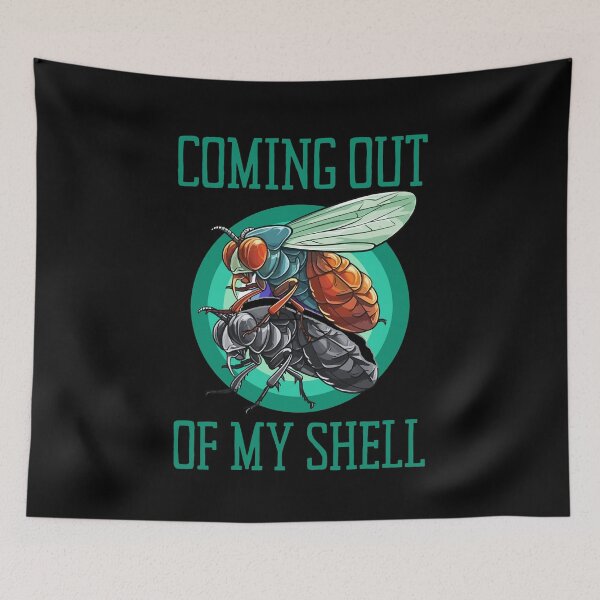 Item preview, Cicadas Summer, Coming Out Of My Shell, Best Gift for Cicada Brood Enthusiast LGBTQ Gay Flag Colors designed and sold by Savchuk-Vova.