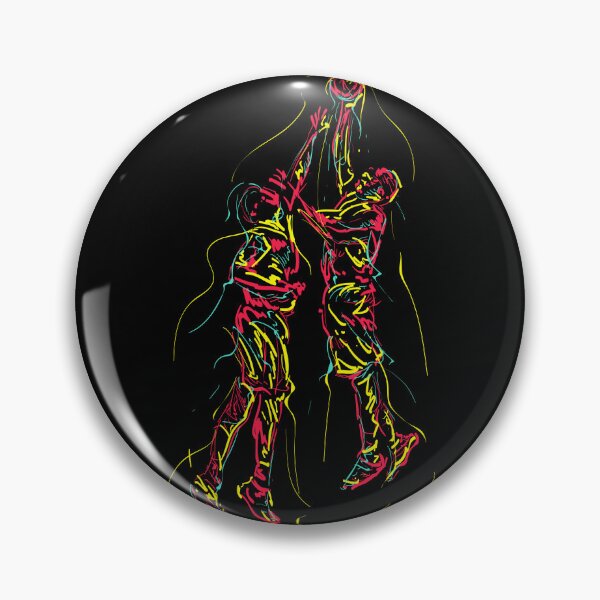 Item preview, Retro Classic 80's Colorful Basketball Players Vintage Pop Style designed and sold by RajaGraphica.