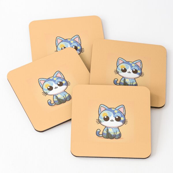 Item preview, Van Gogh Starry Night Cat designed and sold by LilyPadShop.