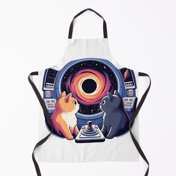 Item preview, Intergalactic Cat Captains: Navigating the Cosmic Whirlpool - Whimsical Space designed and sold by MatPigeon.