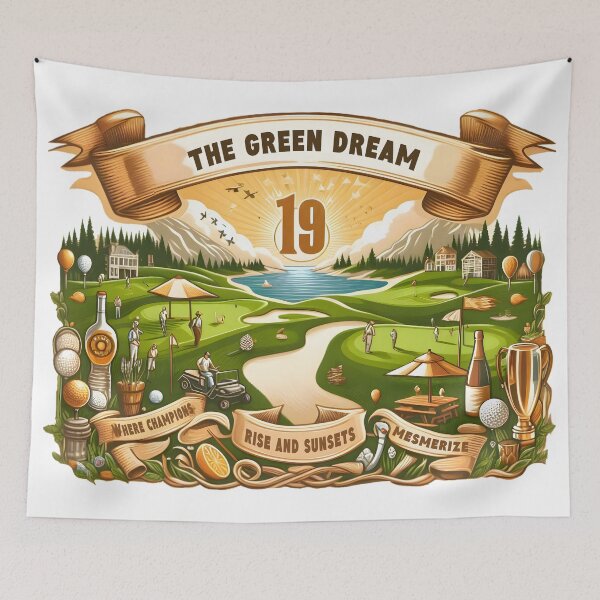 Item preview, Sunset Swing Golfer’s Green Dream designed and sold by SportsT-Shirts.