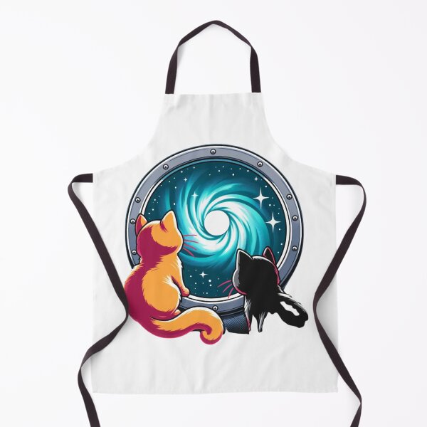 Item preview, Cosmic Curiosity: Cats Gazing into the Galactic Vortex - Mystical Space designed and sold by MatPigeon.
