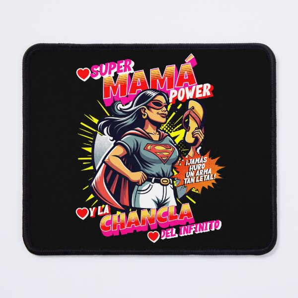 Item preview, HAPPY MOTHERS DAY, SUPER MOM POWER AND THE INFINITY FLIP-FLOP (BLACK BACKGROUND) designed and sold by Cadenas22.