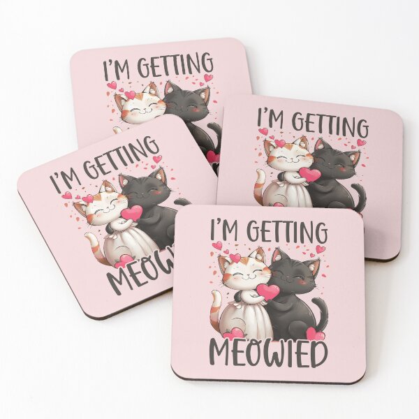 Item preview, I'm Getting Meowied Funny Bachelorette Party Cats Getting Married designed and sold by wowwowmeow.
