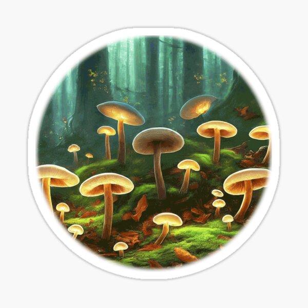 Item preview, Mushroom Magic: A Fantasy Forest Floor designed and sold by KinshipArts.