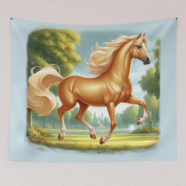 Item preview, Magnificent Thoroughbred Horse - Equestrian Art Print designed and sold by lloreleya.