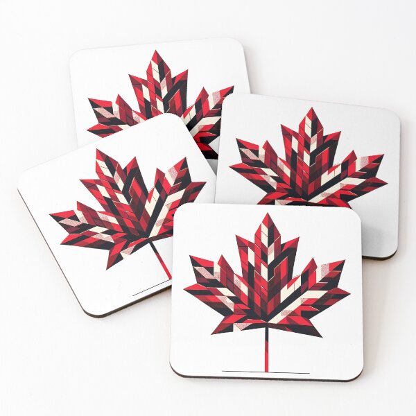 Item preview, Geometric Maple Leaf V2 designed and sold by Sticker-mama.