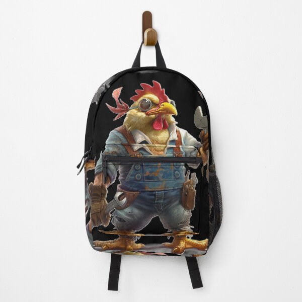Item preview, Chicken mechanic in blue overalls designed and sold by Wiesława Smolińska.