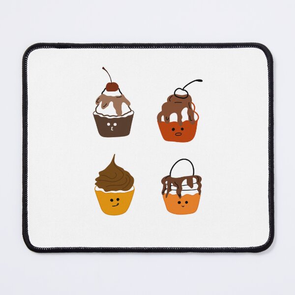 Item preview, Joyful Treats: Illustrated of Adorable Cupcakes with Toppings and Cheerful Faces designed and sold by RM-Journey.