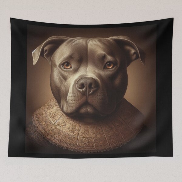 Item preview, Pitbull portrait designed and sold by 123ks.