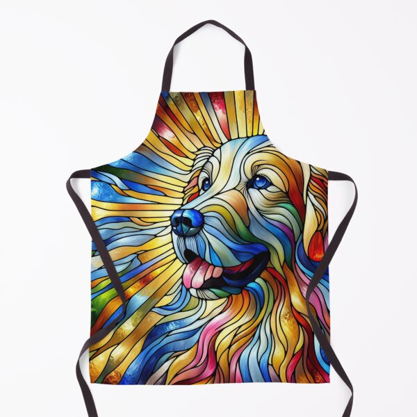 Item preview, Stained Glass Golden Retriever designed and sold by foilhat.