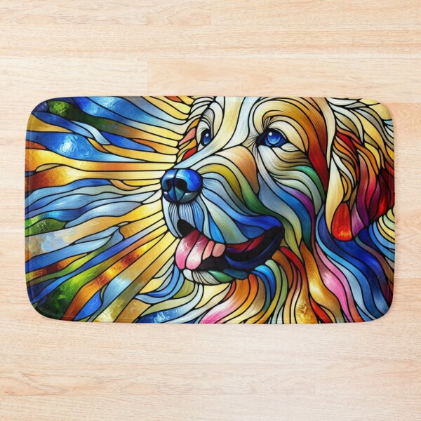 Item preview, Stained Glass Golden Retriever  designed and sold by foilhat.