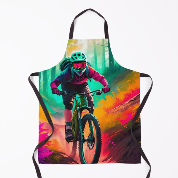 Item preview, Autumn Trails: MTB Rider Amidst Nature’s Palette designed and sold by GrizzlyCollective.