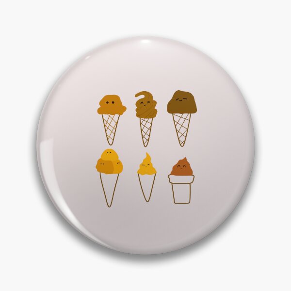 Item preview, Scoops of Joy: Cartoon Ice Cream Characters with Unique Expressions | Pastel Background designed and sold by RM-Journey.