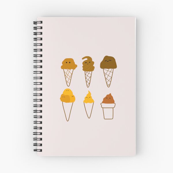 Item preview, Scoops of Joy: Cartoon Ice Cream Characters with Unique Expressions | Pastel Background designed and sold by RM-Journey.