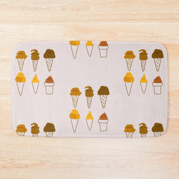 Item preview, Scoops of Joy: Cartoon Ice Cream Characters with Unique Expressions | Pastel Background designed and sold by RM-Journey.