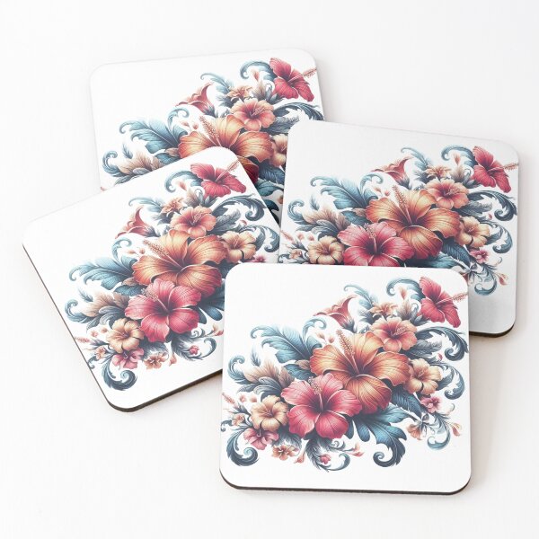 Aperçu de l'œuvre Hawaiian Flower theme 7 - Hawaii créée et vendue par FeelGoodTee.