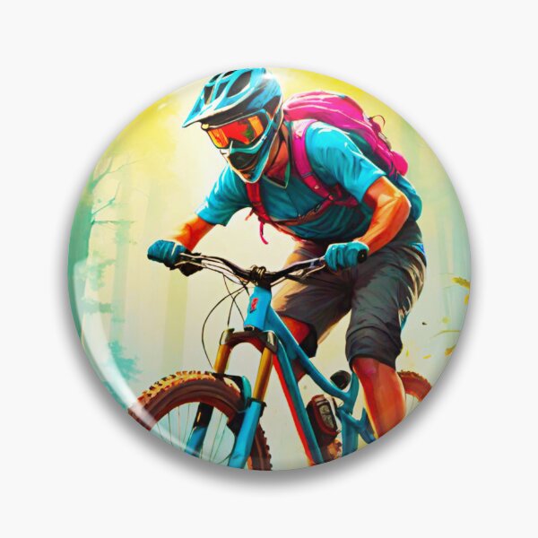 Item preview, Winter Sunburst: MTB Rider Shredding Berms designed and sold by GrizzlyCollective.