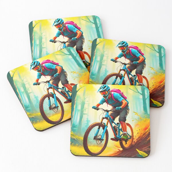 Item preview, Winter Sunburst: MTB Rider Shredding Berms designed and sold by GrizzlyCollective.