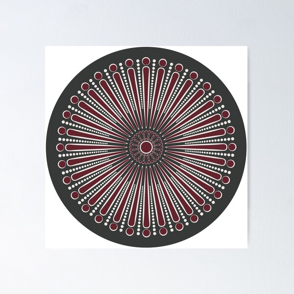 Item preview, Royal Circle Vintage Glamour Polka Dot Mandala designed and sold by Triplicate Limited.