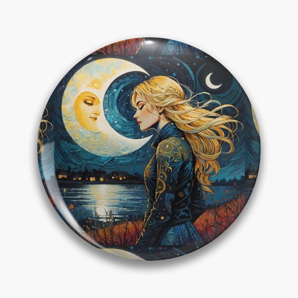 Item preview, Lady and Moon designed and sold by Elena Dunaeva.