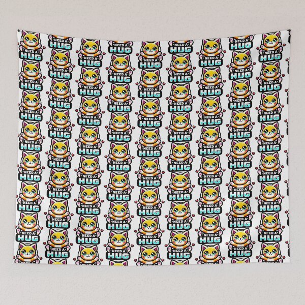 Item preview, Cute yellow cartoon kitten giving hugs designed and sold by AD-Digital-Art.