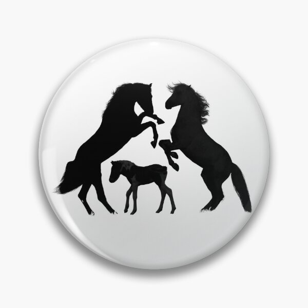 Item preview, Horses and Colt Silhouettes for Horse Lovers Mom Dad Baby Horse  designed and sold by julyperson.