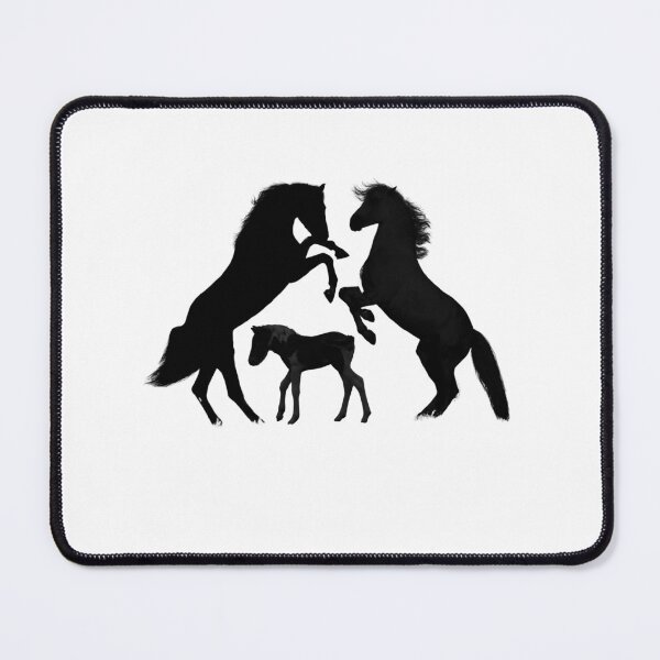Item preview, Horses and Colt Silhouettes for Horse Lovers Mom Dad Baby Horse  designed and sold by julyperson.