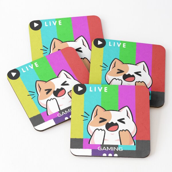 Item preview, Live kawaii gamer cat designed and sold by WuweiDG.