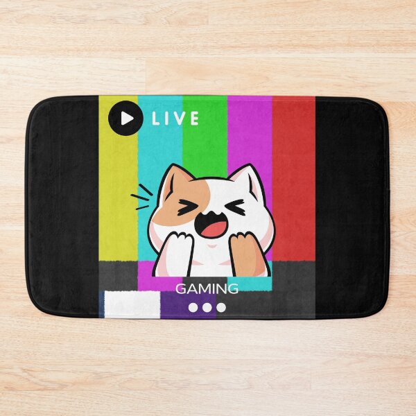 Item preview, Live kawaii gamer cat designed and sold by WuweiDG.