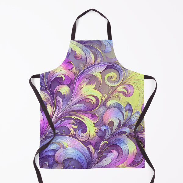 Item preview, Bright Swirls and Lines Gradient - Abstract Art Print designed and sold by lloreleya.