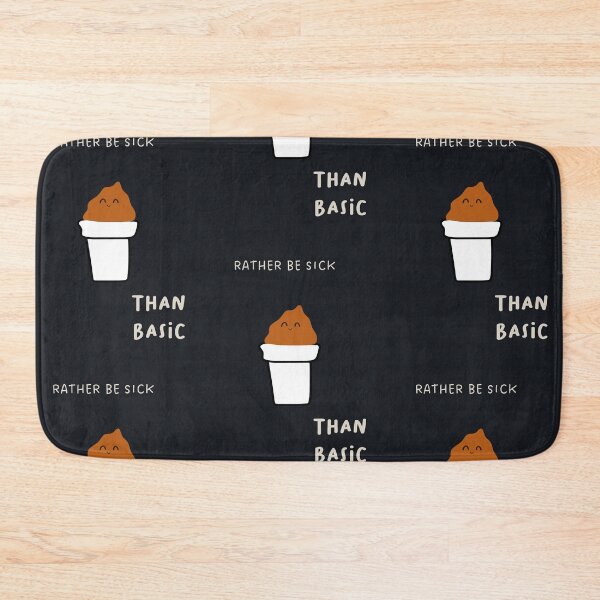 Item preview, RATHER BE SICK THAN BASIC | Motivation and Inspiration | Cute Character Illustrations | Simple Design designed and sold by RM-Journey.