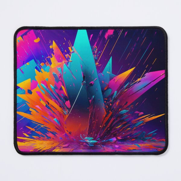 Item preview, Abstract Geometric Painting of Purple colors designed and sold by PixelCraftDSG.