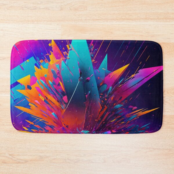 Item preview, Abstract Geometric Painting of Purple colors designed and sold by PixelCraftDSG.