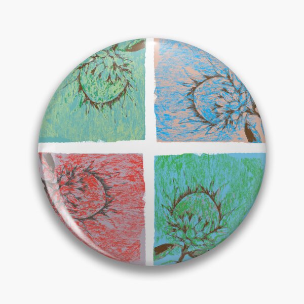 Item preview, Patterned Proteas arranged in a square (5) designed and sold by Gudrun Eckleben.