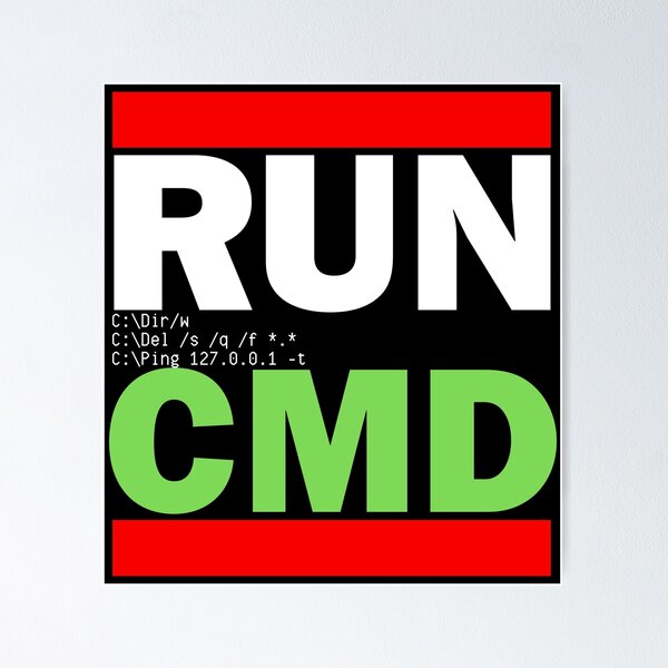 Item preview, RUN CMD Design - Best Computer geek's gift EVER designed and sold by Reichcorp.