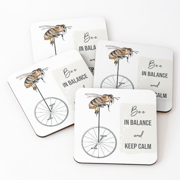 Item preview, Bee in balance, keep calm designed and sold by FleurDesign.