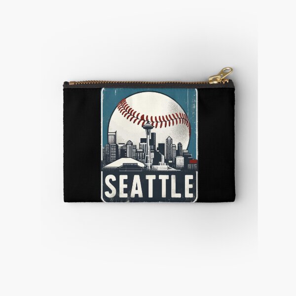 Item preview, Seattle Baseball Retro Vintage Cityscape designed and sold by TomFrontierArt.