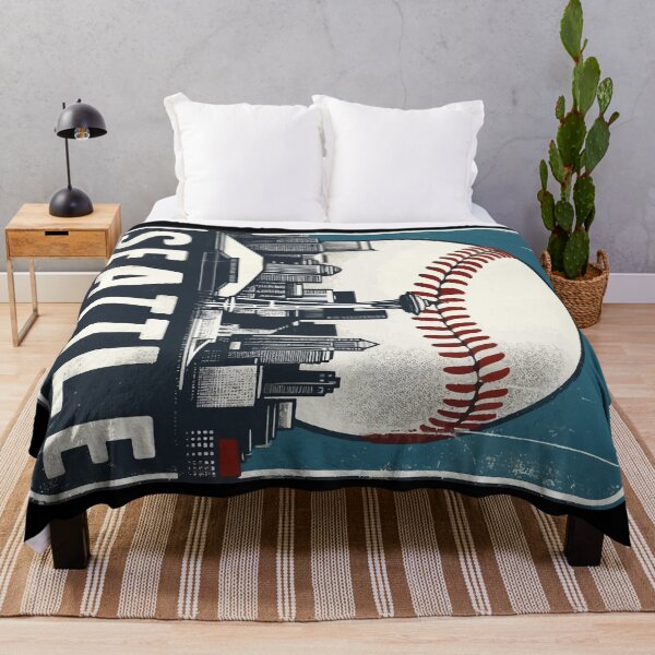Item preview, Seattle Baseball Retro Vintage Cityscape designed and sold by TomFrontierArt.