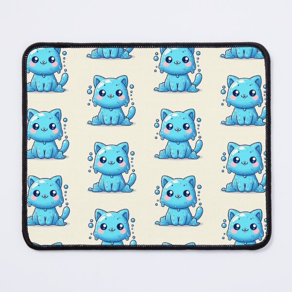 Item preview, Ele-meowntal Water Cat Cartoon (Elemental) designed and sold by LilyPadShop.