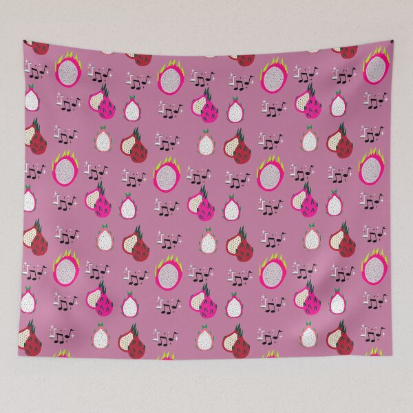 Item preview, Crazy Happy Dragonfruit Summer Pattern With Musical Notes  designed and sold by julyperson.