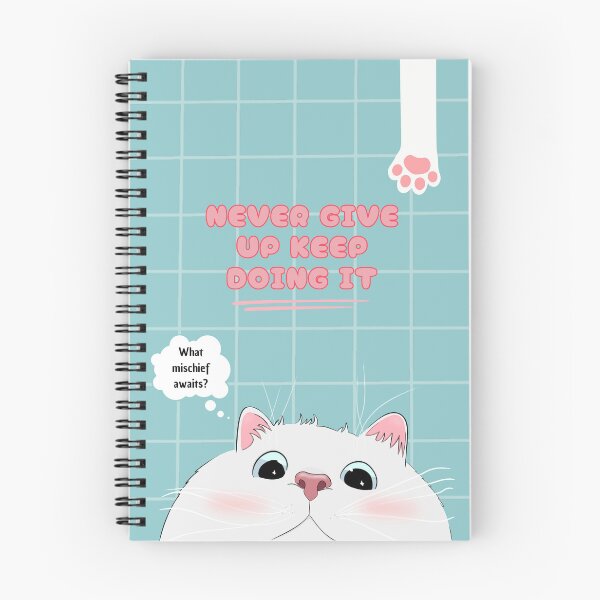 Item preview, Motivational cute white cat designed and sold by Synergi  Art.