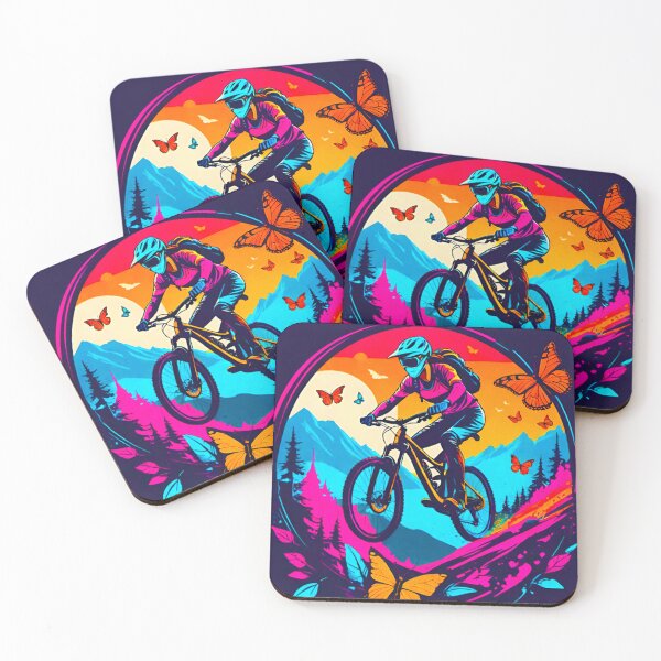 Item preview, Mountain Fury: Female MTB Dynamo Tears Up the Trail designed and sold by GrizzlyCollective.