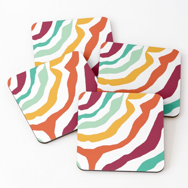Item preview, Colorful Retro Vintage Zebra Pattern designed and sold by Deutschic.