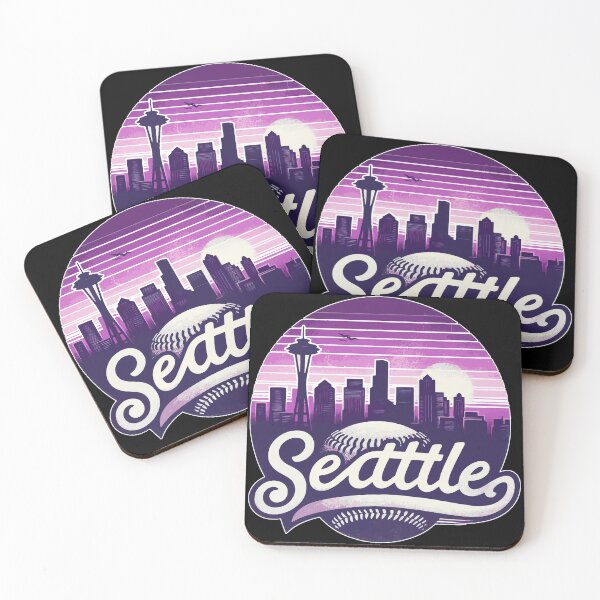 Item preview, Vintage Purple Seattle City Baseball designed and sold by TomFrontierArt.