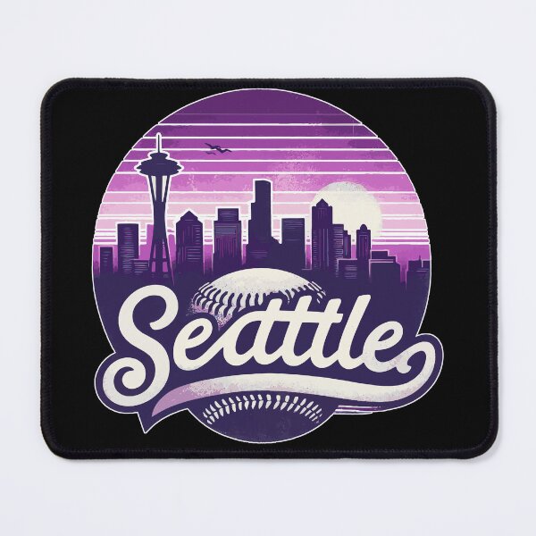 Item preview, Vintage Purple Seattle City Baseball designed and sold by TomFrontierArt.