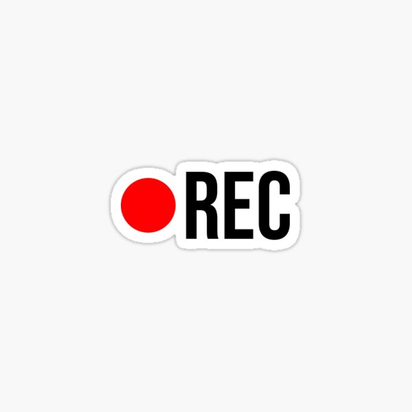 Item preview, Recording Button Sticker designed and sold by Clara-Fischer.
