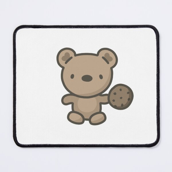 Item preview, teddy bear holding a choco cookie designed and sold by lileeshop.