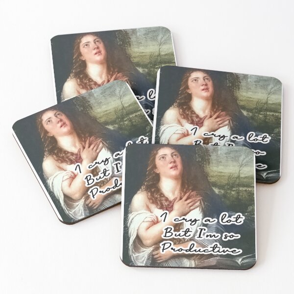 Item preview, I cry a lot but I'm so productive - renaissance art designed and sold by CaraVendetta.